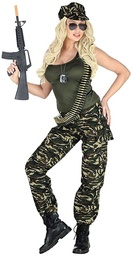 Widmann - Costum de soldat, maiou, pantaloni, șapcă de baseball, carnaval, petrecere tematică