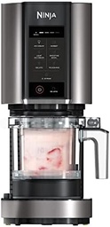 Aparat de inghetata Ninja CREAMi, aparat de inghetata, face inghetata de 1,4 l, 3 recipiente, 7 programe, inghetata, gelato, sorbet, boluri pentru smoothie, milkshake, negru/argintiu, NC300EU