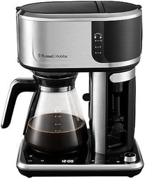 Mașină de cafea Russell Hobbs [Barista: reglarea puterii de preparare, funcție de preparare la rece, spumare de lapte] Attentiv - aparat de cafea cu filtru de suprafață de control tactil digital (temporizator programabil) 26230-56