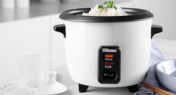 Aragaz de orez Tristar RK-6117, 0,6L, orez pentru pana la 3 persoane fara ardere, cu functie de mentinere la cald, 300W, otel inoxidabil, alb