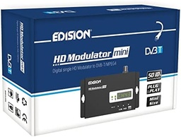 Modulator HDMI EDISION Mini, modulator unic HDMI la DVB-T MPEG4 RF, distribuție Full HD prin coaxial, Plug and Play, funcție de pre-configurare USB 50ID, configurare rapidă, dimensiune mini