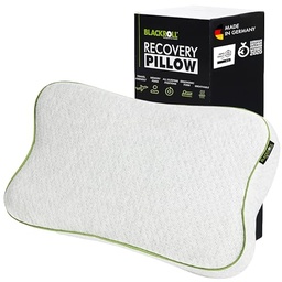 Pernă de recuperare BLACKROLL® (50 x 30 cm), pernă ortopedică pentru un somn odihnitor, pernă ergonomică cu geantă de călătorie pentru călătorie, pernă pentru gât din spumă de viscoză cu memorie, Fabricat în Germania