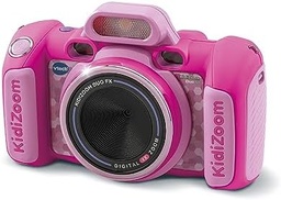 VTech - KidiZoom Duo FX Pink, camera digitala pentru copii, foto, selfie, video, display color, studio BD, filtre si efecte, cadou distractiv pentru copii de la 4 ani la 12 ani - continut pe
