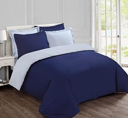 Vision - lenjerie de pat, uni, alb, set cuvertura pilota 260 x 240 cm, cu 2 fete de perna, pentru pat king size si pat dublu - 100% bumbac