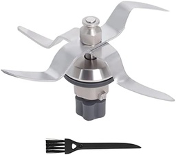 Lamă de schimb Poweka din oțel inoxidabil compatibil cu mașina de bucătărie Silvercrest Monsieur Cuisine Connect cu etanșare și perie de curățare