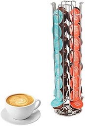 Suport capsule de cafea SYSYLY compatibil cu capsule Dolce Gusto, suport pentru capsule de cafea Pad cafea Dolce Gusto, dozator capsule/suport capsule/suport capsule, argintiu.
