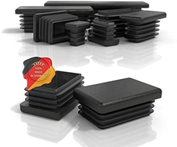 dopuri lamelare PD® 40x30 mm pentru țevi pătrate - capace dreptunghiulare din plastic PE - dopuri pentru țevi pentru acoperirea țevilor de oțel, țevilor din oțel inoxidabil, țevilor de aluminiu și profilelor de aluminiu - dopuri dreptunghiulare - 10 buc.