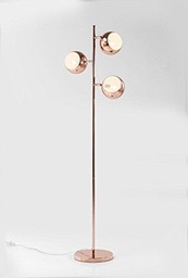 Lampă de podea Kare Design Calotta Chrome, lampadare moderne cu design retro, argintiu (H/L/D) 151x40x25,5cm