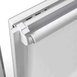 Jaluză GARDINIA fără găurire, pentru prindere, opac, ecran de intimitate, protecție împotriva orbirii, inclusiv toate piesele de asamblare, boa cu pene Digiprint, alb/decor, 70 x 150 cm
