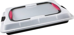 Zenker 7903 Recipient pentru tort din foaie „Special to go” - tava de copt cu capac si manere moi, antiaderent, 42,5x29,5 cm