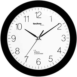 Technoline, ceas de perete radio WT 8000, Ø 30cm, negru