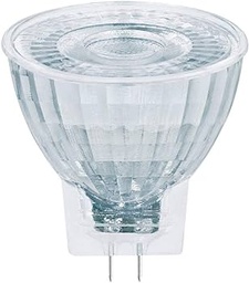 Lampă reflector OSRAM MR16 LED cu bază GU5.3, alb cald (2700K), spot de sticlă, 6,5W, înlocuitor pentru lampă reflector 50W, LED STAR MR16 12 V