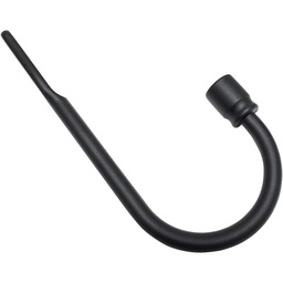 GARDINIA Legături draperii romane, metal, lungime 7,5 cm, negru mat