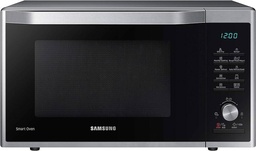 Cuptor cu microunde combinat Samsung MC32J7055CT/EG cu grătar și aer cald, 900 W, cameră de gătit 32 ℓ (extra mare), 52,3 cm lățime, prăjire subțire, program aluat drojdie/iaurt, argintiu