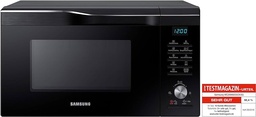Cuptor cu microunde combinat Samsung MW6000M MC2BM6055CK/EG cu grătar și aer cald / 900 W / 28 L spațiu de gătit (foarte mare) / 51,7 cm lățime / HotBlast / Slim-Fry / Negru