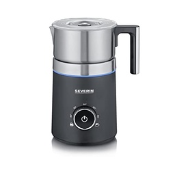Spumator de lapte cu inducție SEVERIN SPUMA 700, spumator de lapte electric fără ardere, spumant de lapte pentru mașina de spălat vase, oțel inoxidabil periat/negru mat, SM 3586