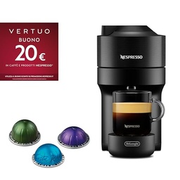 Nespresso De'Longhi ENV90.B Vertuo Pop, aparat de cafea cu capsule, 1350 W, lemn dulce negru