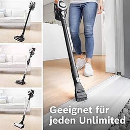 Perie pentru mobilă Bosch 2in1 și duză pentru tapițerie BHZU21N, perie 2in1, potrivită pentru toate aspiratoarele fără fir Unlimited fără fir, curățarea mobilierului sensibil, tapițeria și interiorul vehiculului, accesorii, negru