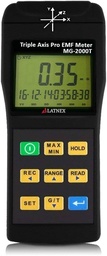 Contor Gauss pentru câmp magnetic EMI MG-2000T cu triplă axă, utilizare profesională cu data logger, EMI pentru mașini RMN, dispozitive industriale și medicale, linii electrice și dispozitive