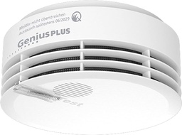 Hekatron 31-5000020-06-02 detector de fum Genius PLUS cu baterie integrată (durată de viață 10 ani) - inclusiv 1 x tampon adeziv - suportat de aplicație - dispozitiv de alarmă de fum alb - 1 bucată