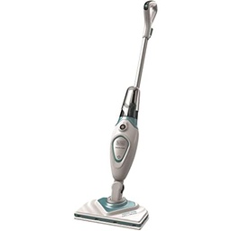 Mop cu abur Black + Decker FSM1616-QS 2 în 1 (1.600 W, pentru curățenie igienă, temeinică, cu picior delta detașabil, ușor de utilizat, inclusiv 2 tampoane), transparent / albastru
